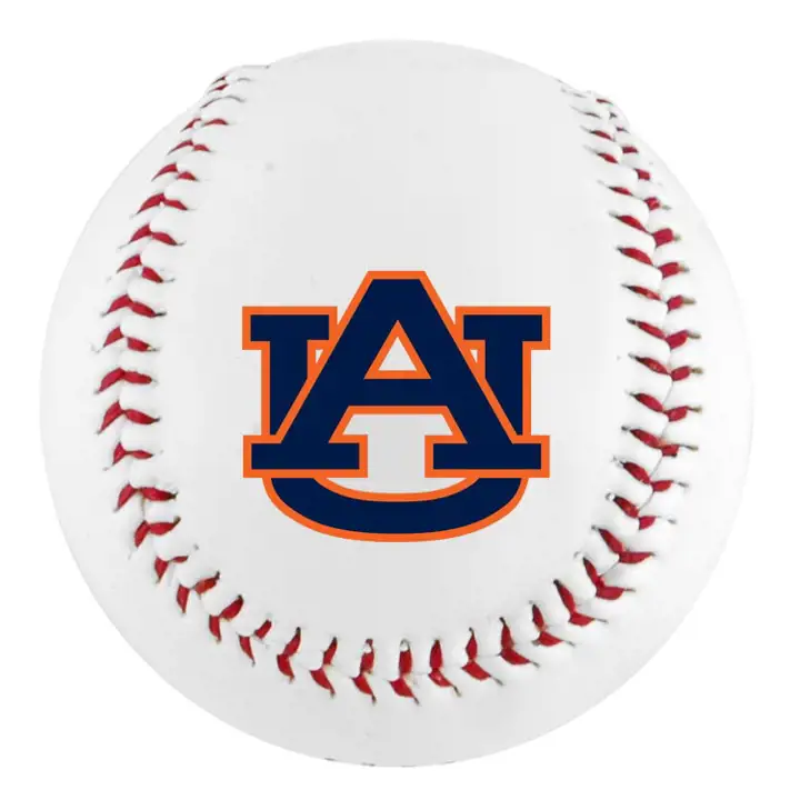 "Balle de baseball Baden NCAA Auburn avec logo d'équipe « AU » INT. blc"