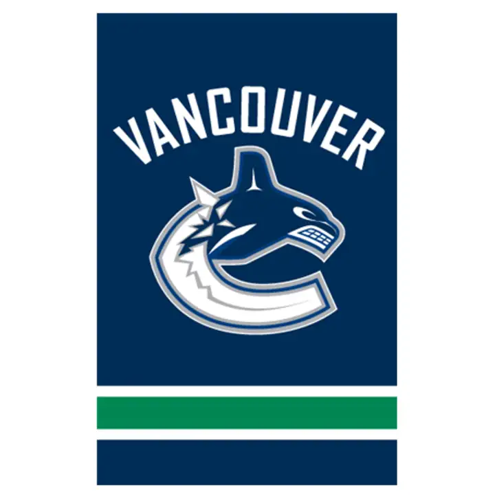 DRAPEAU DE MAISON CANUCKS APPLIQUÉ