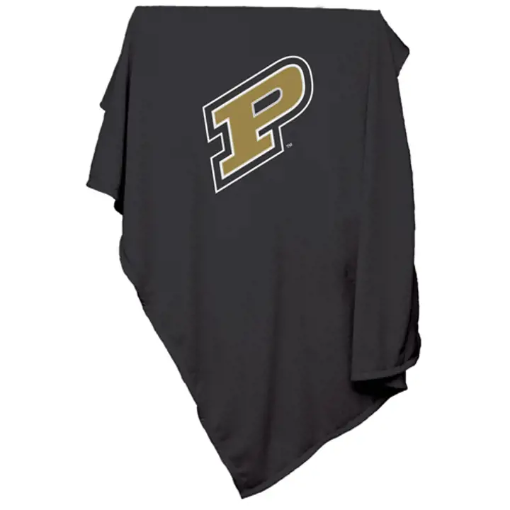 Purdue NCAA Sweatshirt Blanket blk