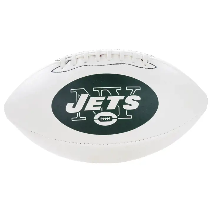 Ballon de football autographié NY JETS - NFL blc