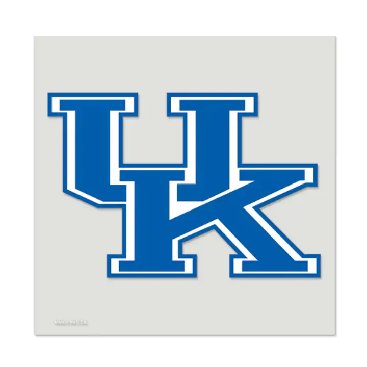 "Autocollant découpé Kentucky 8x8 - Couleur bleu/blanc \"UK\""