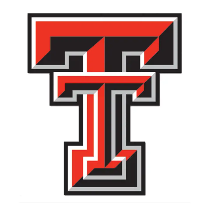 "Décalcomanie découpée Texas Tech 8x8 - Couleur « TT »"