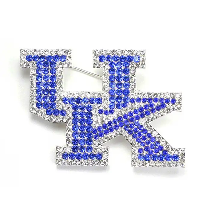 Épingle à revers logo Kentucky Crystal arg./bleu roi
