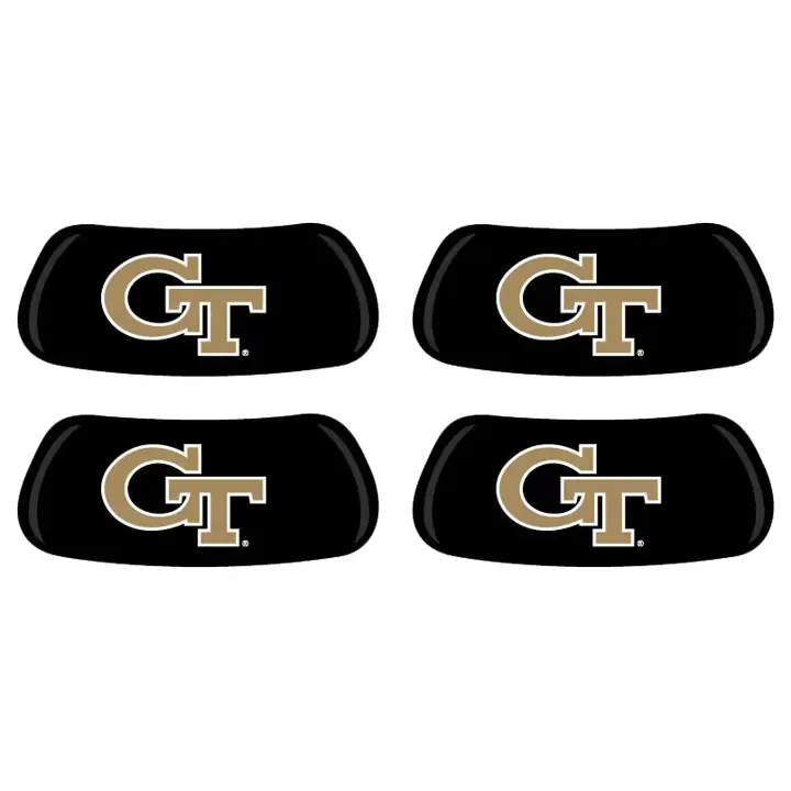 "Autocollant anti-éblouissement "GT" noir - 2 paires (Ga Tech)"