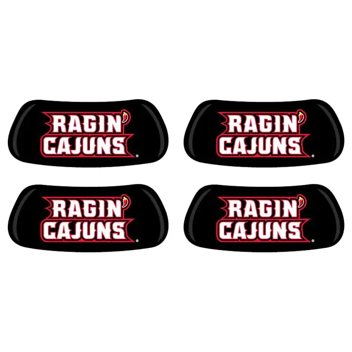 "La Lafayt 2 paires d'autocollants noirs pour les yeux « RAGIN CAJUNS » noirs"