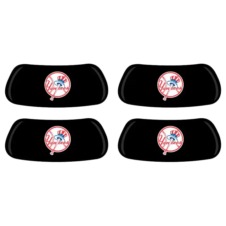 Autocollant anti-éblouissement pour les yeux Yankees 2 paires Chapeau haut de forme noir