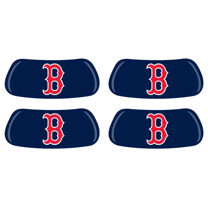 "RED SOX 2 paires de stickers antibrillance \"B\" marine"