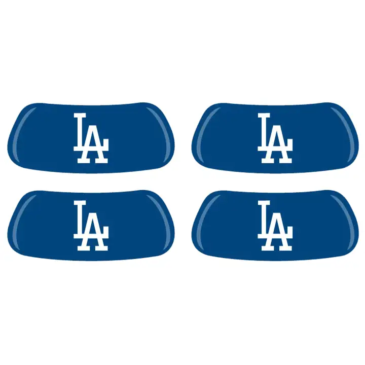 DODGERS 2 paires d'autocollants anti-éblouissement "LA" bleus