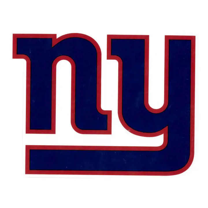 "Autocollant découpé NY Giants 8x8 - Couleur « NY »"
