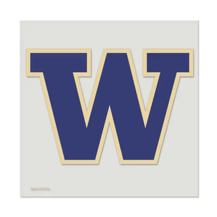 "Washington 8x8 Découpe autocollant couleur « W » pur"