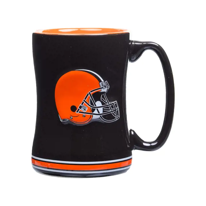 Tasse relief BROWNS 400 ml marron/orange