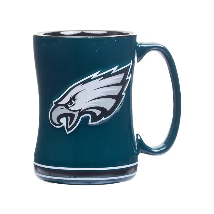 Mug en relief EAGLES 40 cl vert/noir