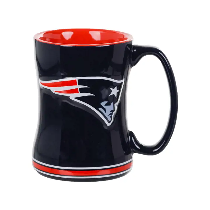 Mug en relief PATRIOTS 14 oz bleu marine/rouge