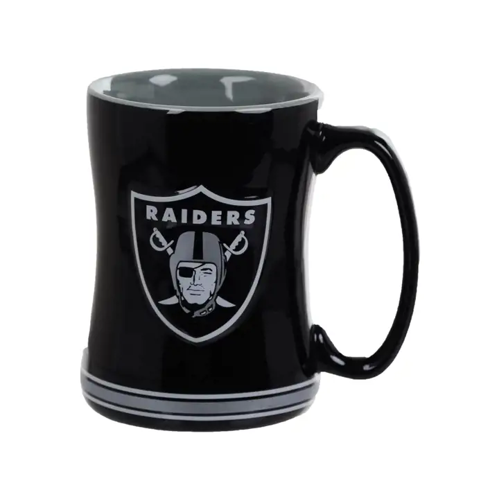 Tasse à anse LV Raiders, 414 ml, noir/argent