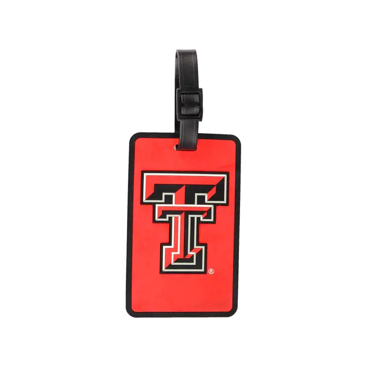 Texas Tech Soft Bag Tag Double T rouge/noir