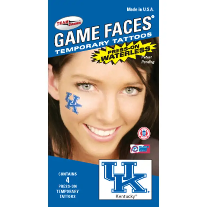 "Tatouage de visage sans eau "UK" Kentucky"