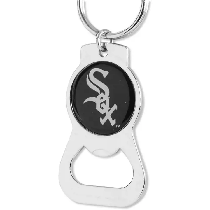 Porte-clés décapsuleur Aminco White Sox argent/noir