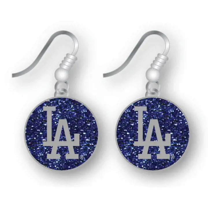 Boucles d'oreilles pendantes à paillettes DODGERS Aminco