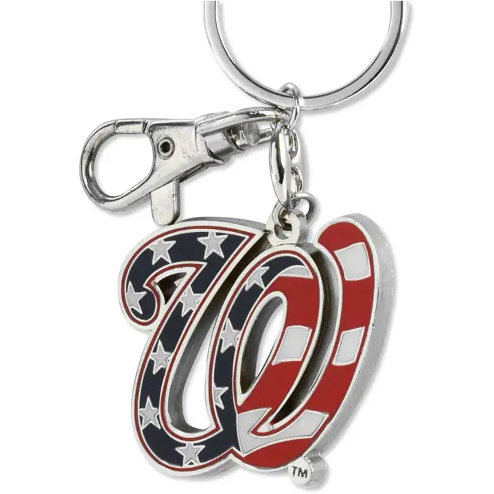 Porte-clés Nationals lourd Aminco argent/rouge/bleu