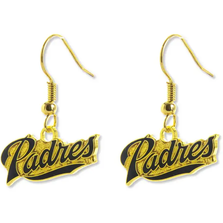 Boucles d'oreilles Aminco logo PADRES, gl/noir