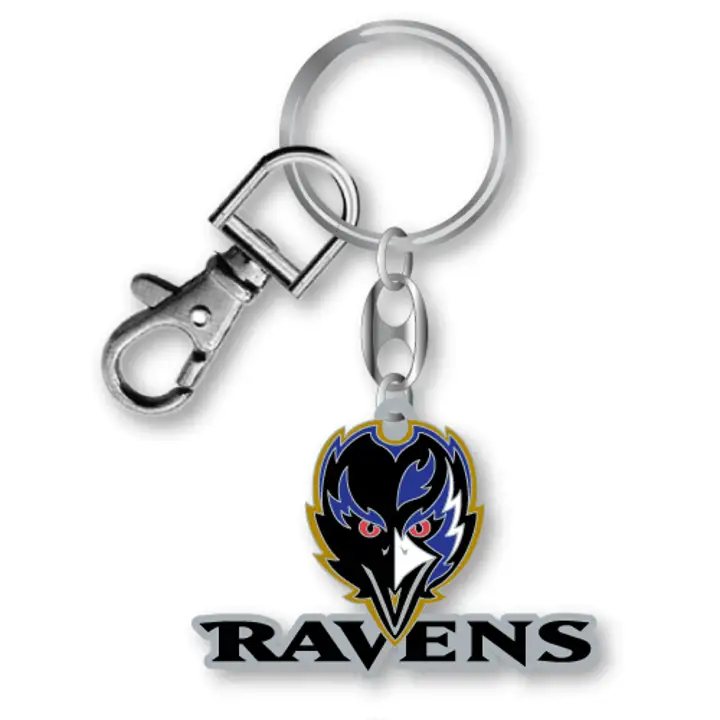 Porte-clés robuste Ravens Aminco arg/noi