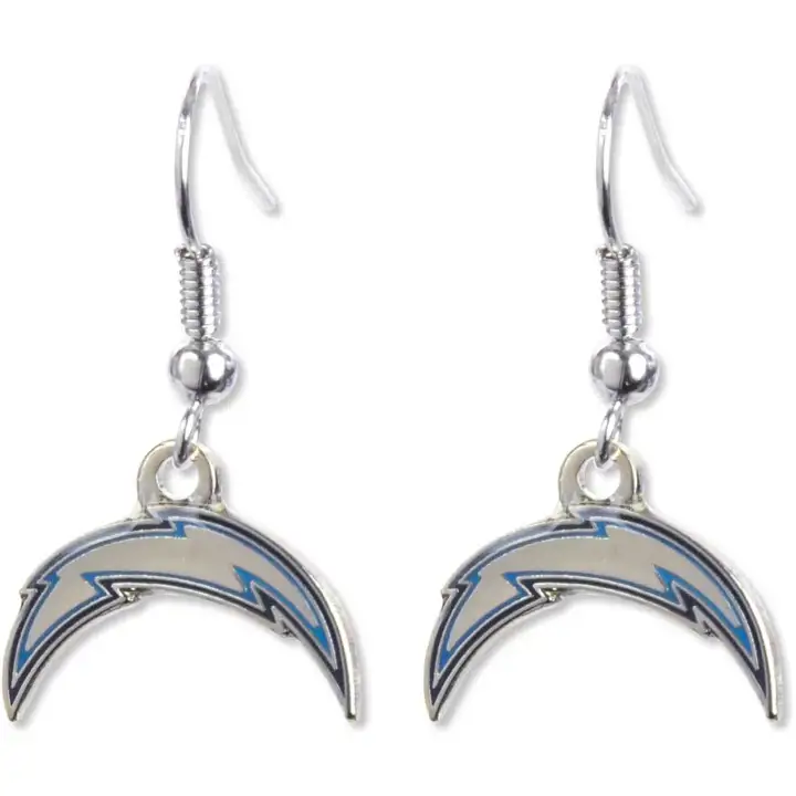 Boucles d'oreilles pendantes logo CHARGERS Aminco
