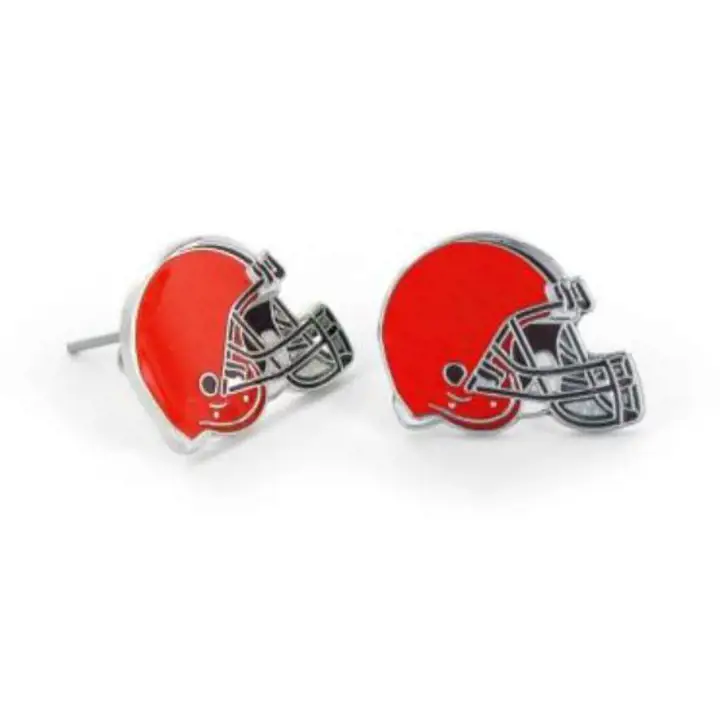 BROWNS Logo Boucles d'oreilles clous Aminco