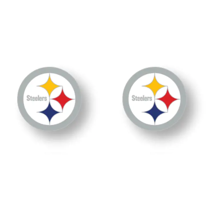 Boucles d'oreilles clous logo STEELERS Aminco