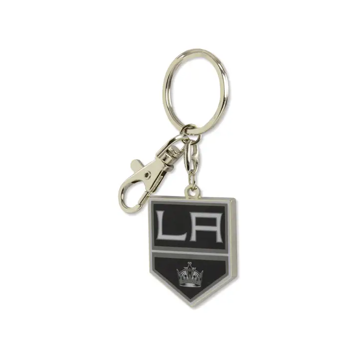 LA KINGS Porte-clés robuste Aminco noir/argenté