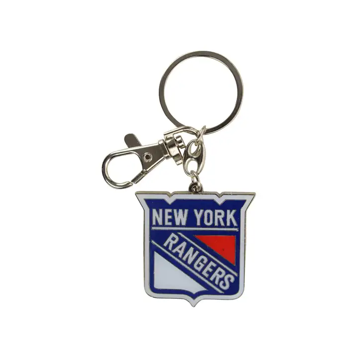 Porte-clés Lourd NY Rangers Aminco argent/bleu