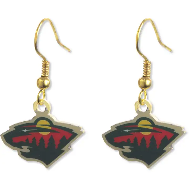 Boucles d'oreilles pendantes logo WILD Aminco