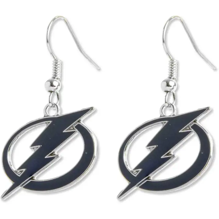 Boucles d'oreilles pendantes logo éclair Aminco