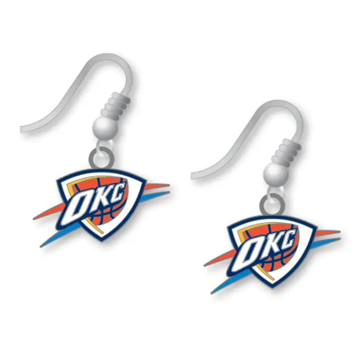 Boucles d'oreilles pendantes logo Thunder Aminco
