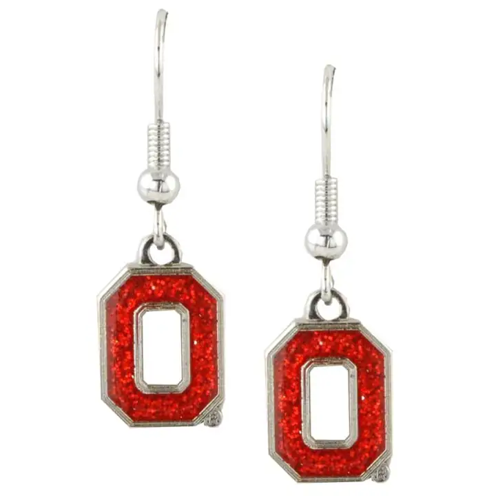 Boucles d'oreilles pendantes à paillettes Ohio State Aminco