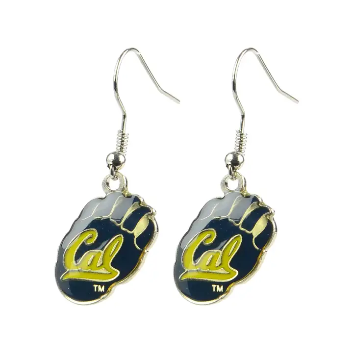 Boucles d'oreilles pendantes CAL Logo Aminco vert/jaune