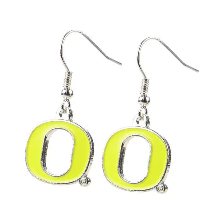 Boucles d'oreilles pendantes logo Oregon Aminco jne/arg