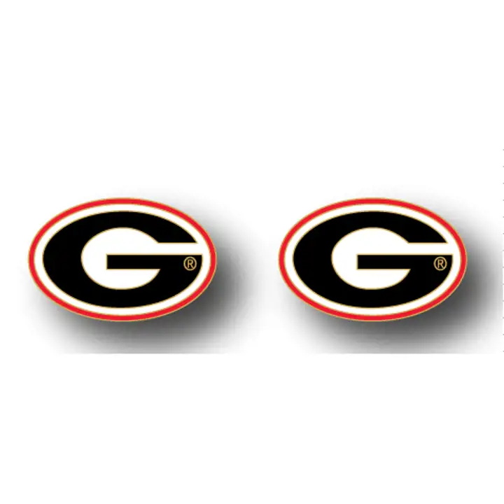 Boucles d'oreilles clous Aminco Logo Géorgie noir