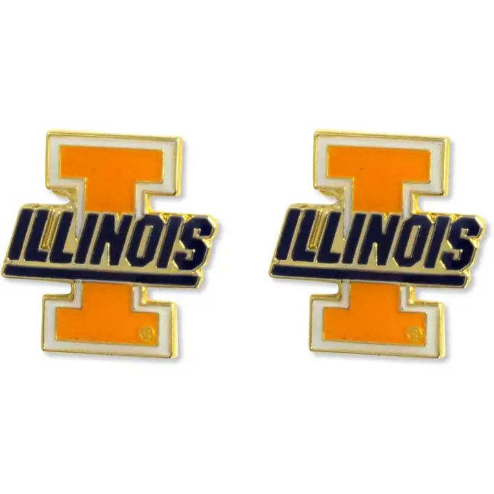 Boucles d'oreilles Logo Illinois Aminco
