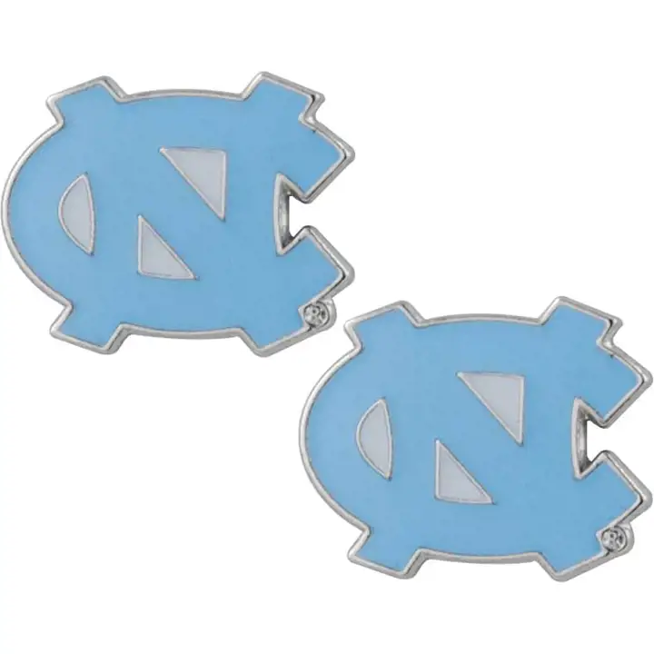 Boucles d'oreilles clous logo N Carolina Aminco