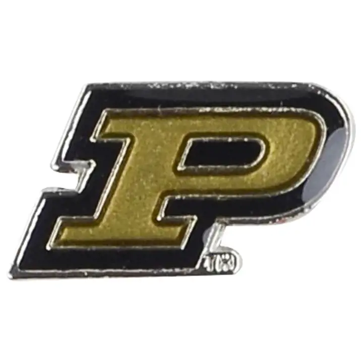 Boucles d'oreilles clous logo Purdue Aminco gl/blk