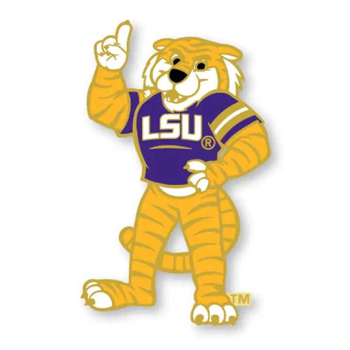 Pin de la mascotte de la LSU Aminco