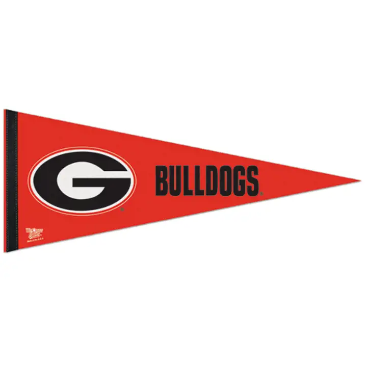 "Fanion premium 12x30 Géorgie « Bulldogs »"