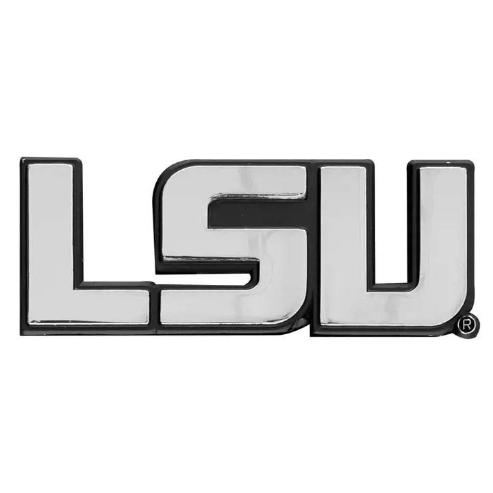 "Emblème Métallique pour Voiture LSU \"LSU\""