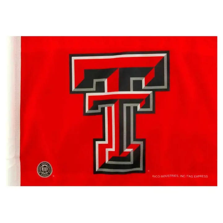 Drapeau de voiture Texas Tech Rico rouge