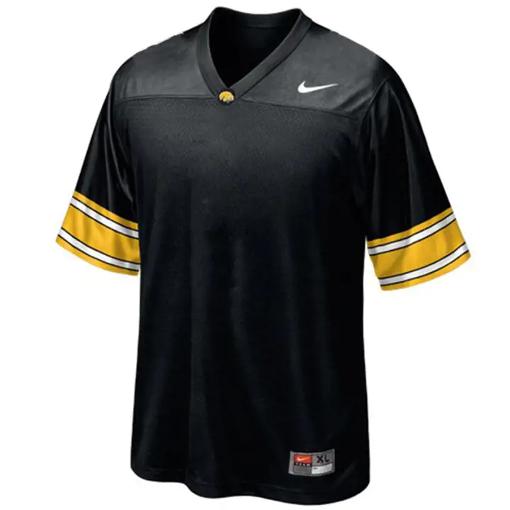 Maillot de football américain réplique vierge Iowa XP NCAA noir