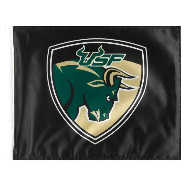 "Drapeau de voiture du sud de la Floride AA « USF » noir"
