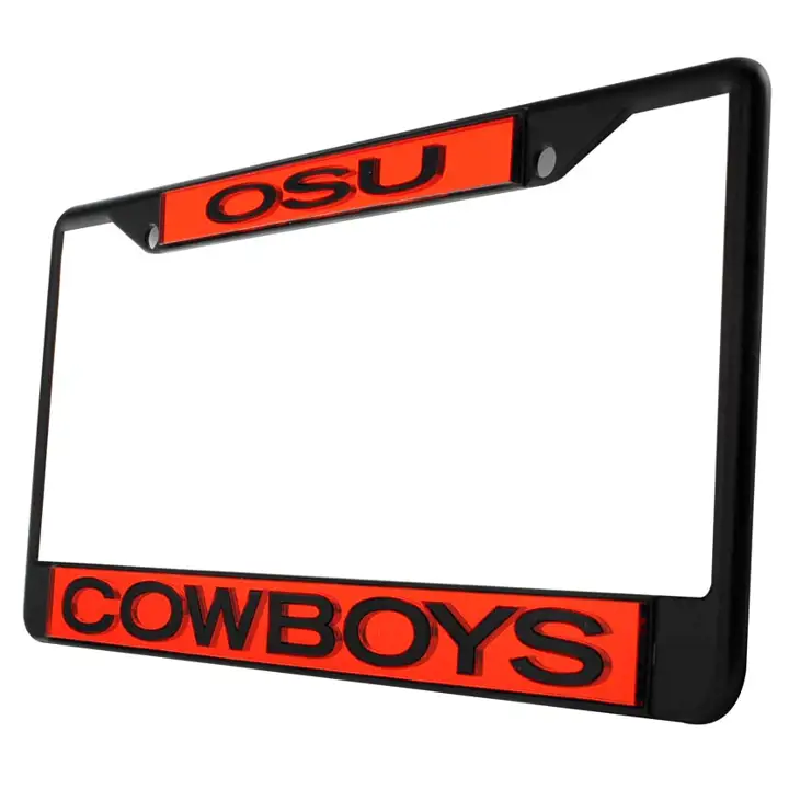 "Cadre laser Ok State - G/P « COWBOYS » or/noir"