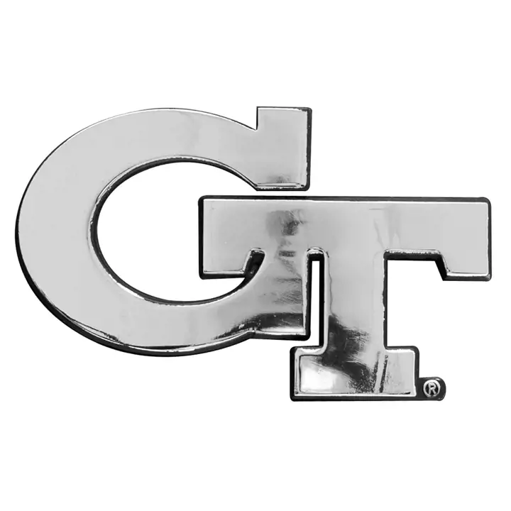 "Emblème de voiture en métal "GT" de Georgia Tech"