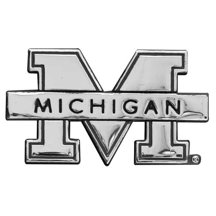 Michigan Emblème Automobile en Métal argenté