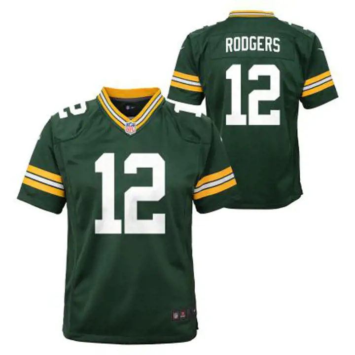 PACKERS NFL Maillot de match jeune Rodgers vert